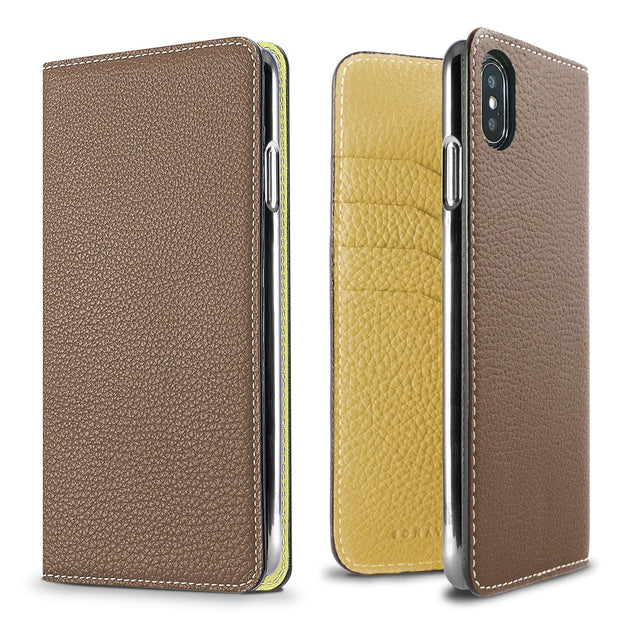 Foldable premium leather smartphone cover 'Diary' | Apple iPhone 