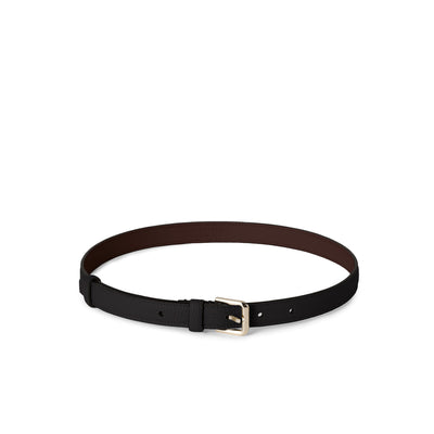 Belt with Gold Faceted Buckle 20mm-BONAVENTURA