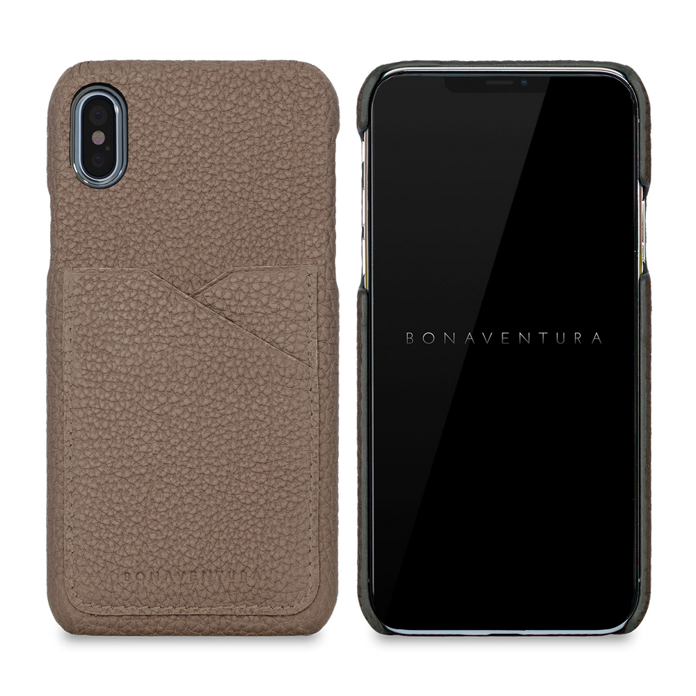 High quality leather back cover smartphone case | iPhone XS / X 