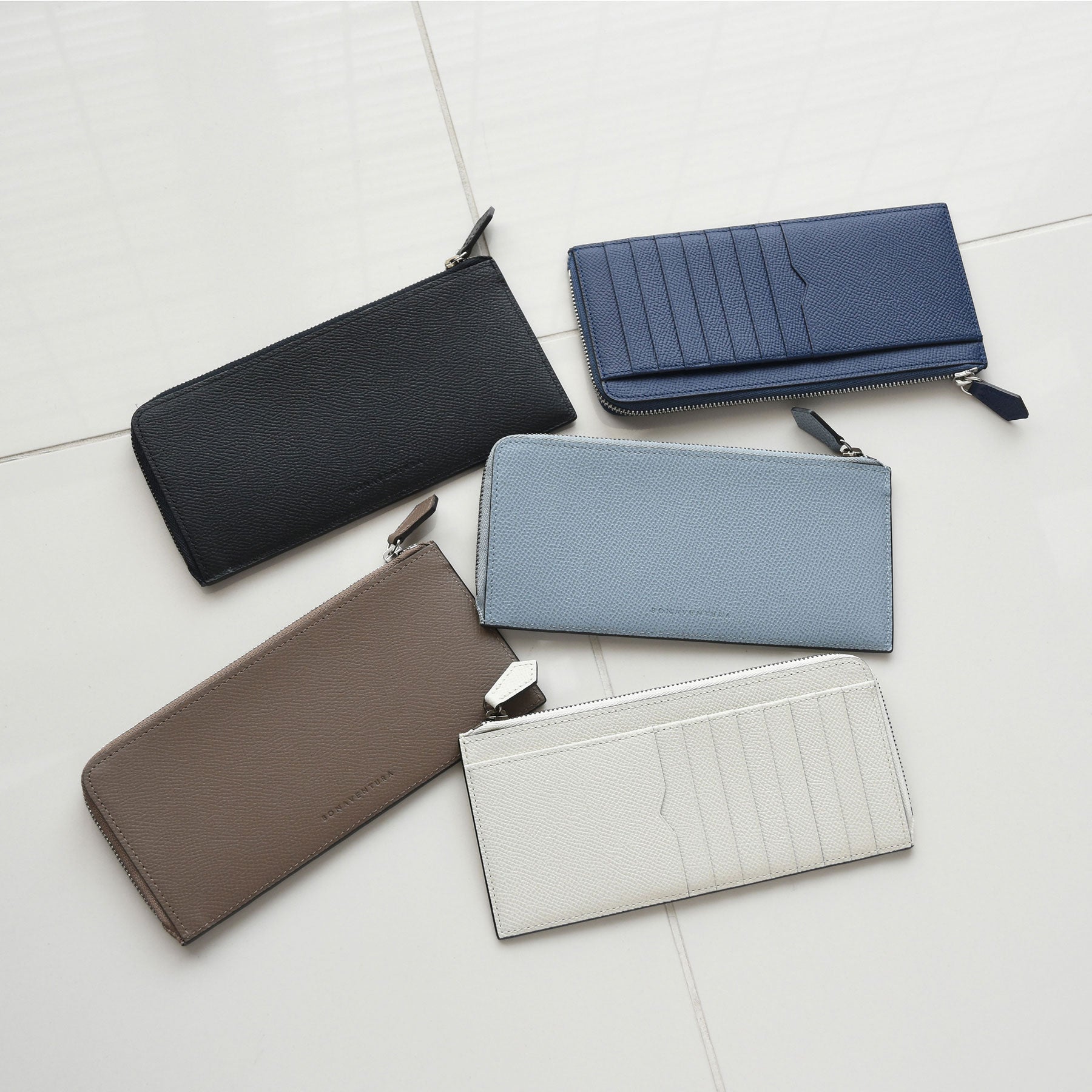 Noblessa L-Zip Long Leather Wallet | BONAVENTURA