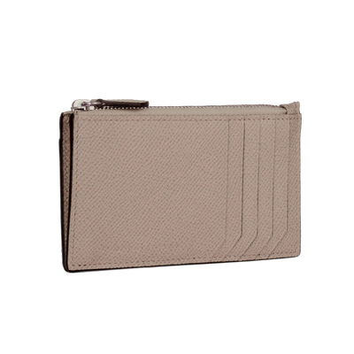 Fragments zipped card case in smooth leather, Saint Laurent